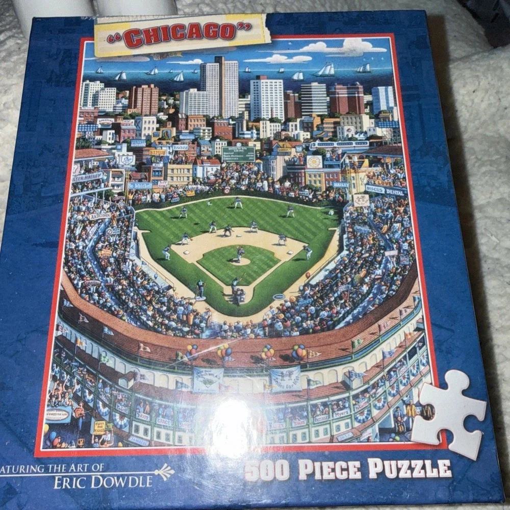 Chicago Wigley Field  Puzzle 500 Pieces New by Dowdle Folk Art SEALED ‼️